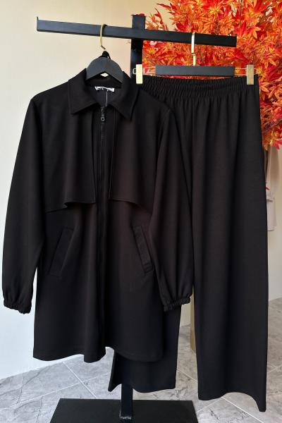 Asude Takım Siyah Siyah