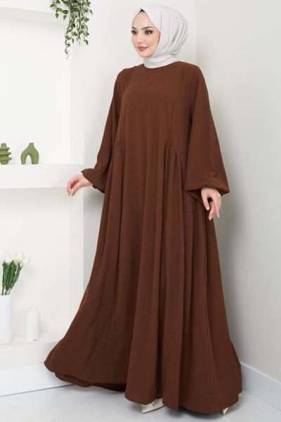 Ayrobin Ferace Elbise Kahve Acı Kahve