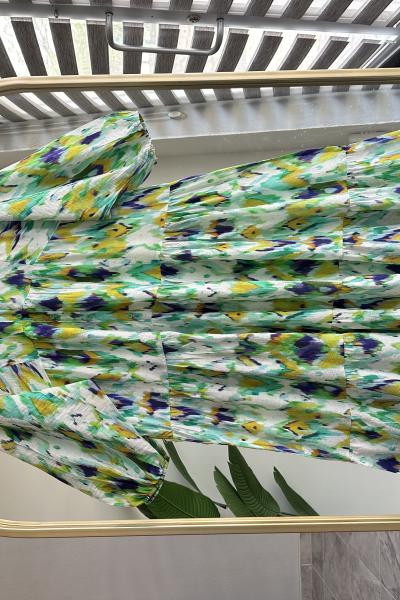 Bahar Elbise Yeşil Yeşil