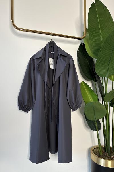 Balonkol Trençkot Antrasit Antrasit