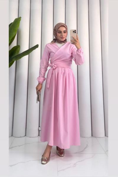 Bolerolu Etek Takım Pembe Pembe