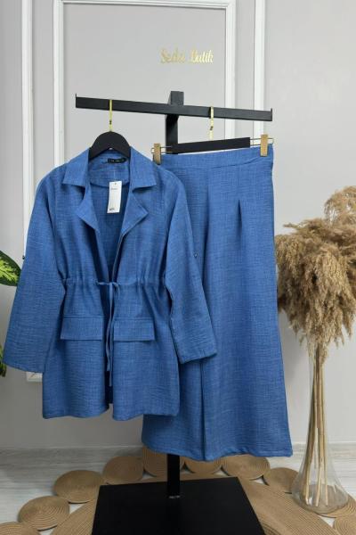 Ceket Takım Indigo Mavisi Mavi