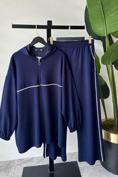 Fermuarlı Oysho Takım Lacivert Lacivert