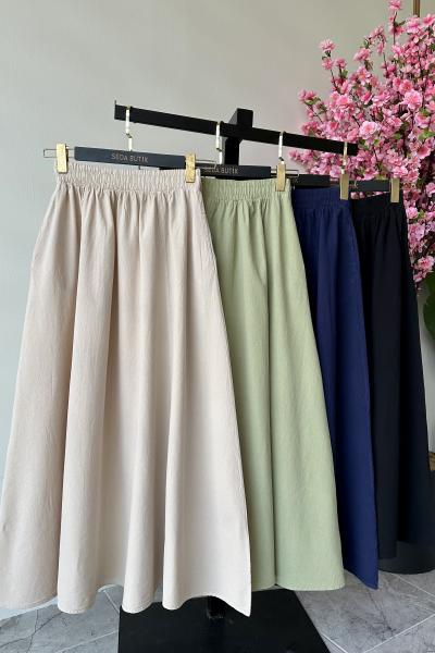 Ham Keten Etek Yeşil