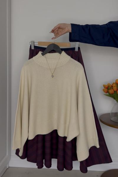 Lowe Takım Krem Bordo Bordo Bej