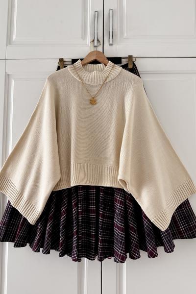 Mery Takım Krem Bordo Krem