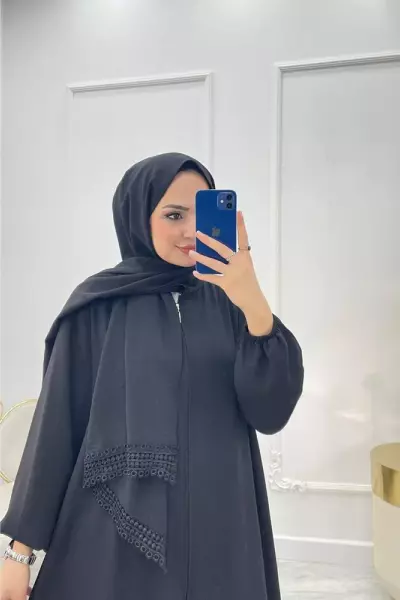 Namaz Elbisesi Siyah Siyah