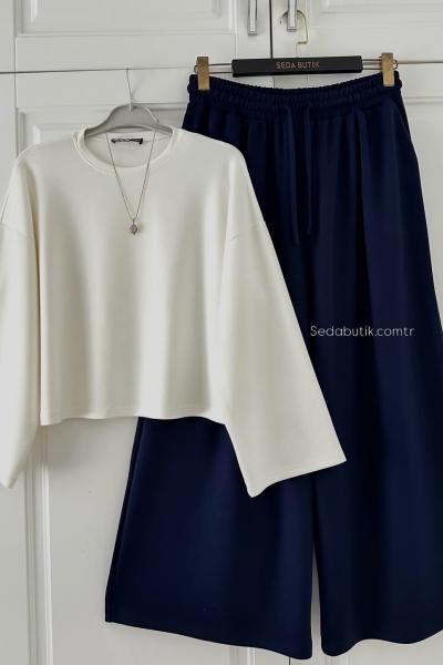 Oysho Pantolon Bluz Kombin Lacivert