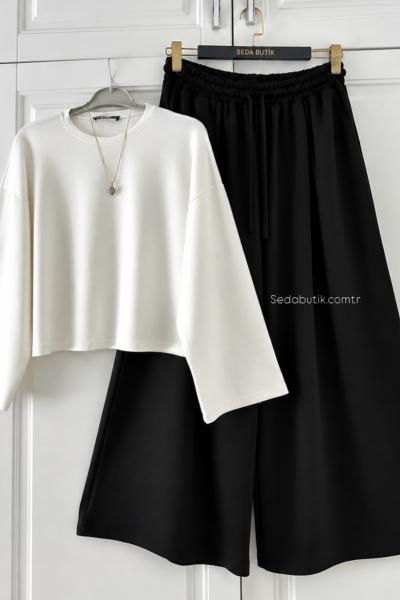 Oysho Pantolon Bluz Kombin Siyah