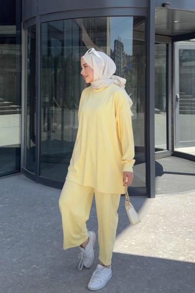 Salaş Lora Takım Sarı Sarı Lila
