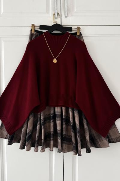 Seranay Takım Kahve Bordo Sütlü Kahve