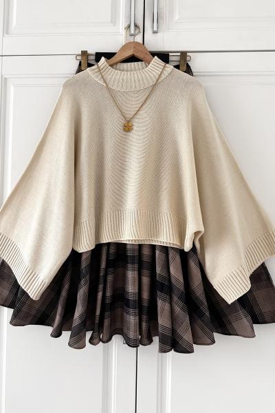 Seranay Takım Kahve Ekru Ekru