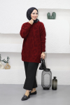 Simli Kazak Bordo Bordo