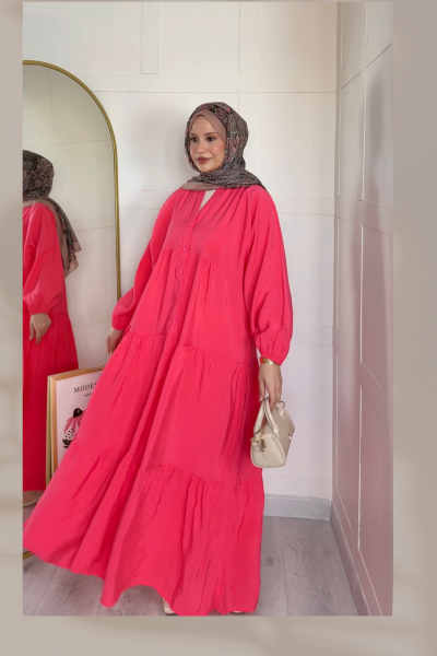 Tensel Elbise Pembe Pembe