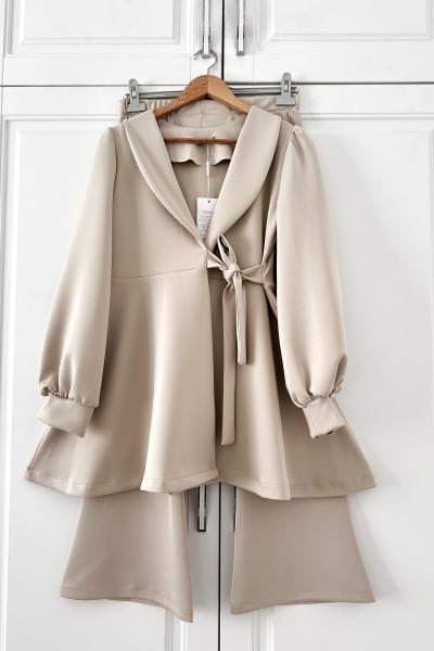 Yandan Bağlamalı Scuba Takım Taş Rengi